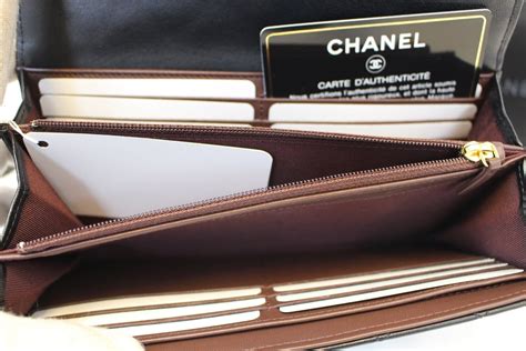 chanel wallet black price|authentic chanel lambskin wallet.